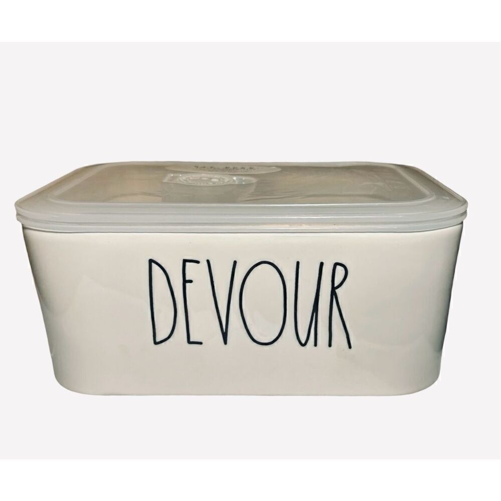 Rae Dunn ‘Devour’ Container NWT